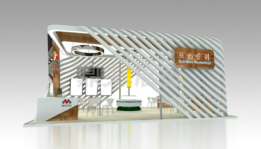 奶業展展台設計搭建案例