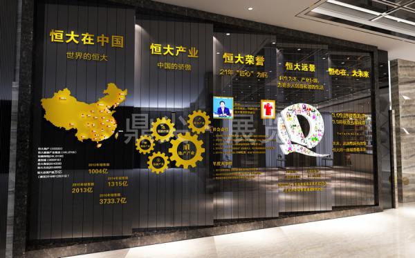 恒大文化牆設計
